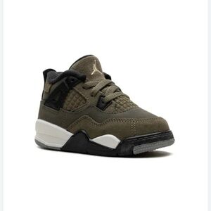 Nike Air Jordan 4 Retro SE Craft TD Olive Green FB9930-200 Toddler size 7C Suede